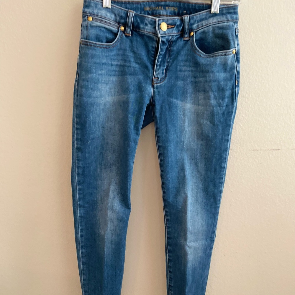 Michael Kors Blue Skinny Jeans Classic Denim Ankle - 0/2